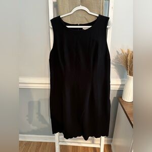 Black dress with scallop bottom